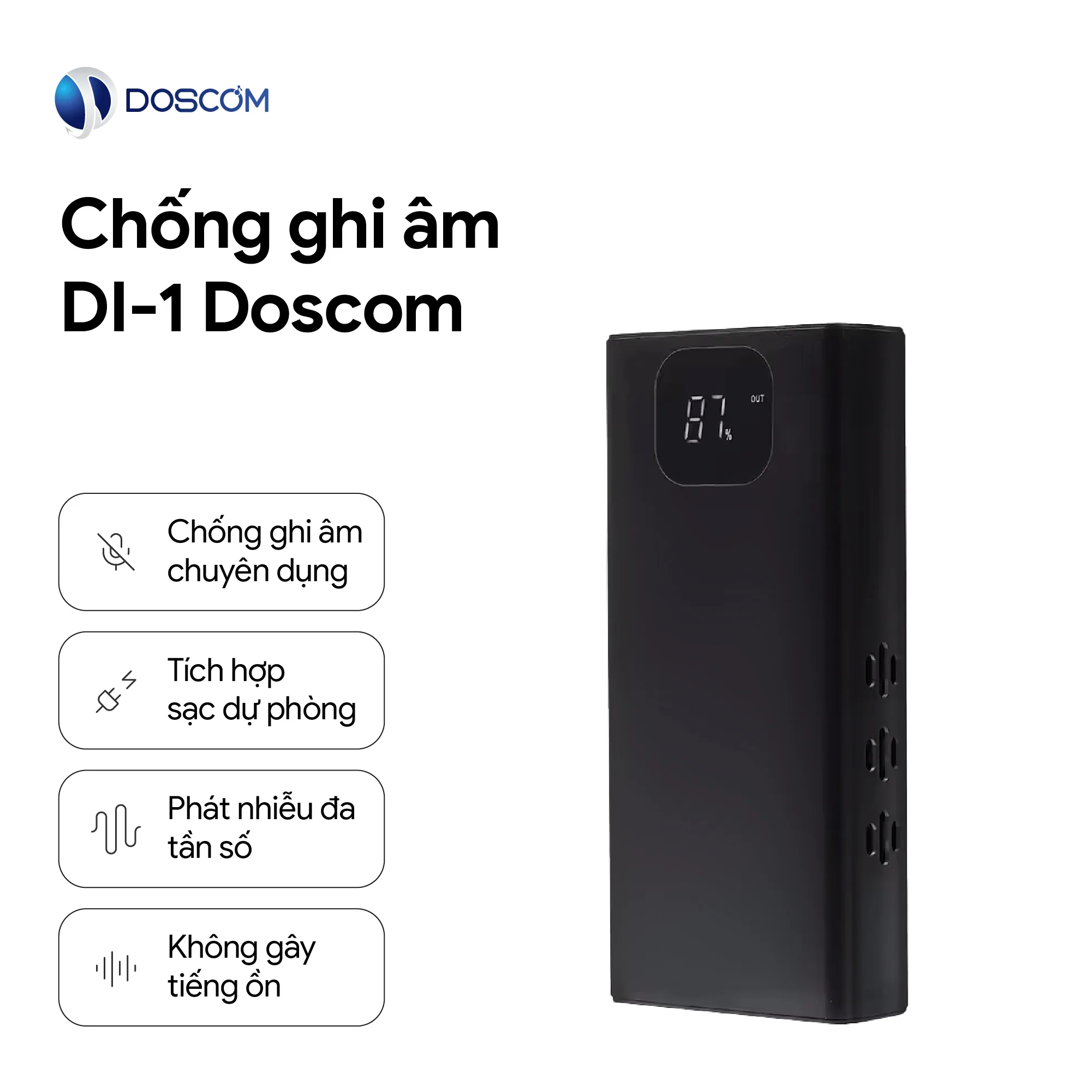 Sử dụng thiết bị chống ghi âm phòng ngừa các trường hợp nghe lén