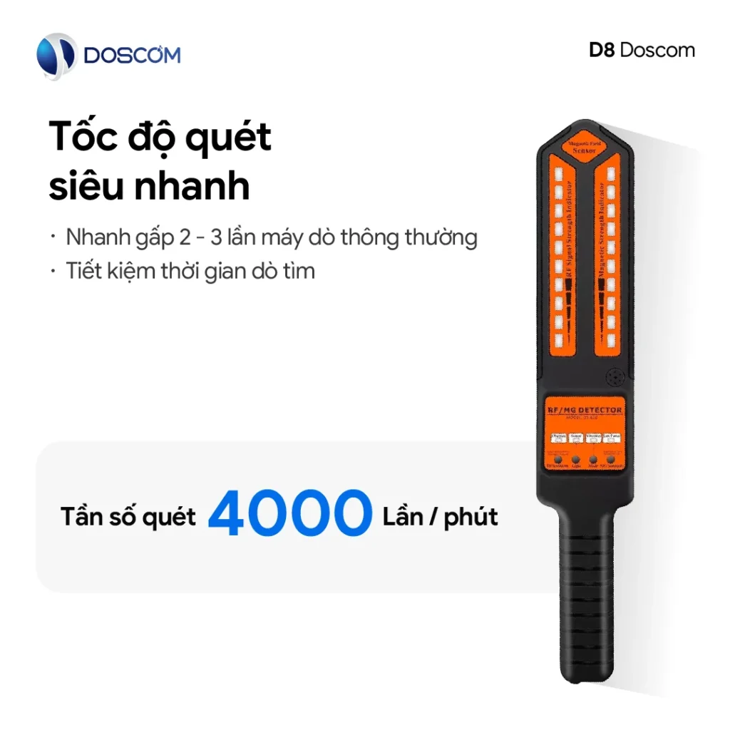 Tốc độ quét siêu nhanh lên tới 4000 lần/ phút