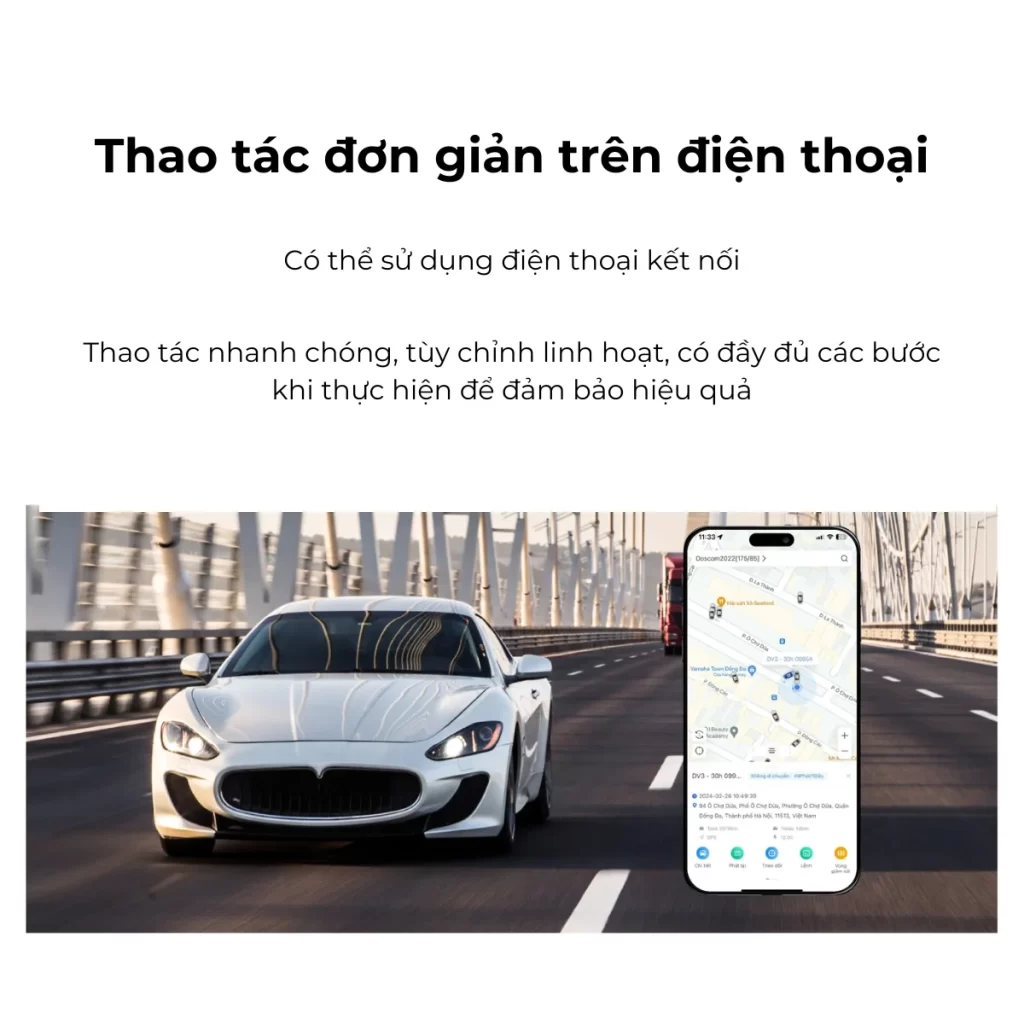 Thao tác trên điện thoại đơn giản, dễ dàng