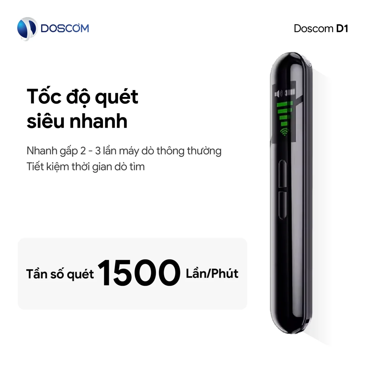 Máy dò camera ẩn, định vị ẩn, ghi âm, nghe lén ẩn D1 Doscom