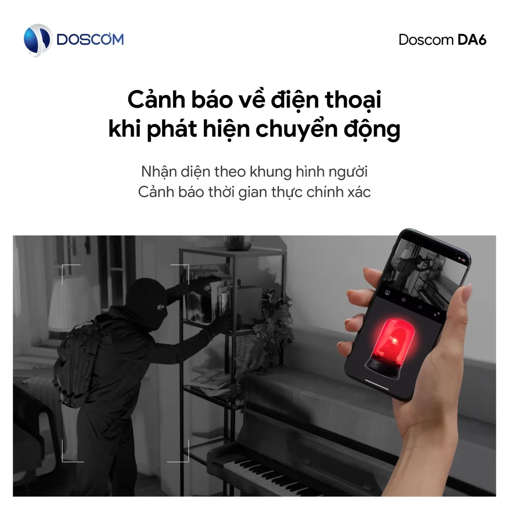 Cảnh báo thời gian thực tới điện thoại khi phát hiện bất thường