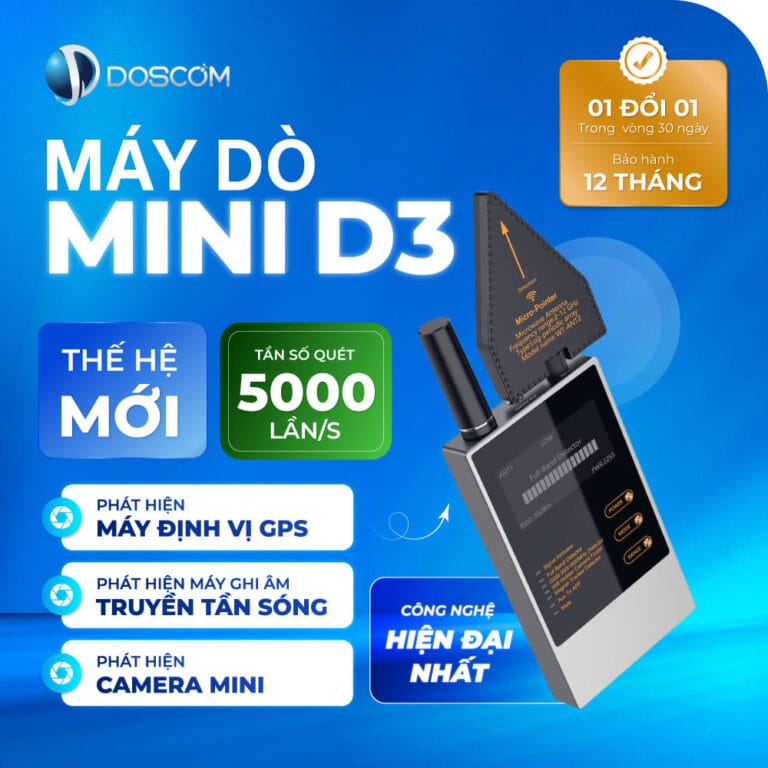 Máy dò định vị nghe lén, Camera ẩn D3
