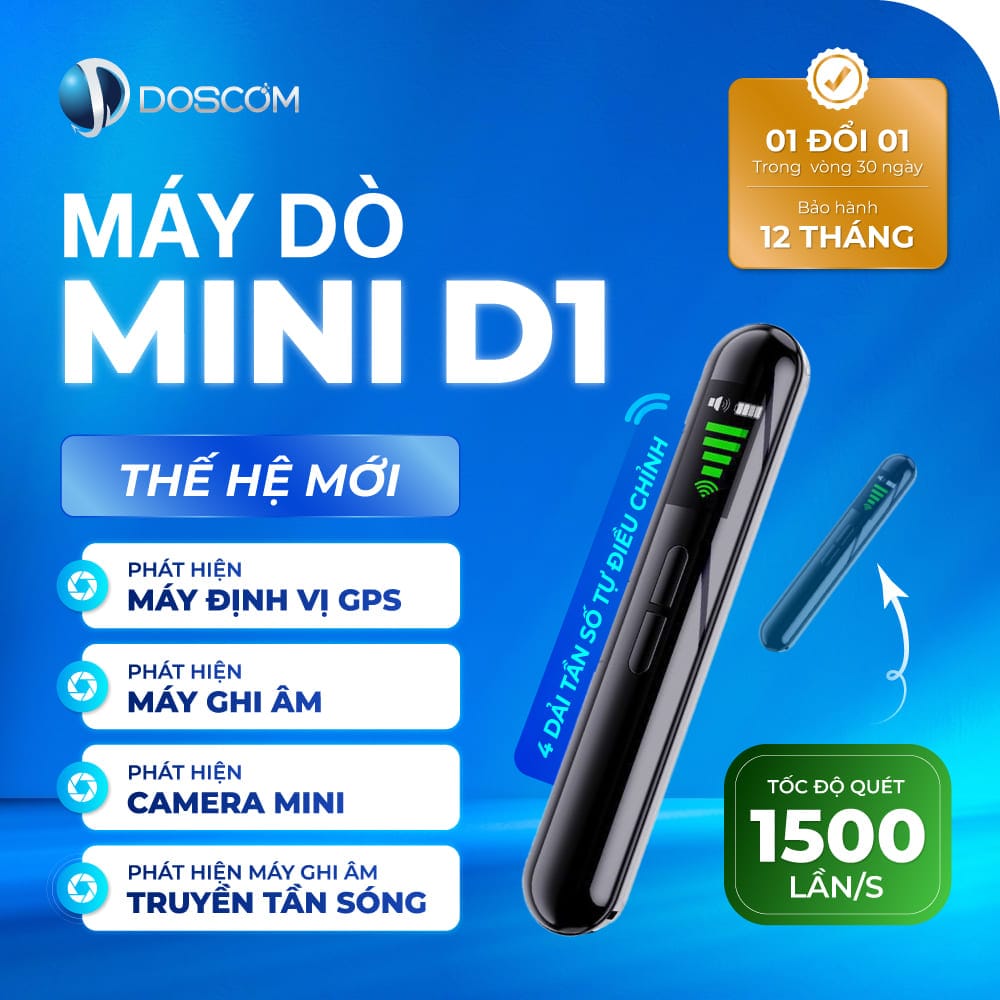 Thiết bị dò định vị nghe lén D1 Doscom