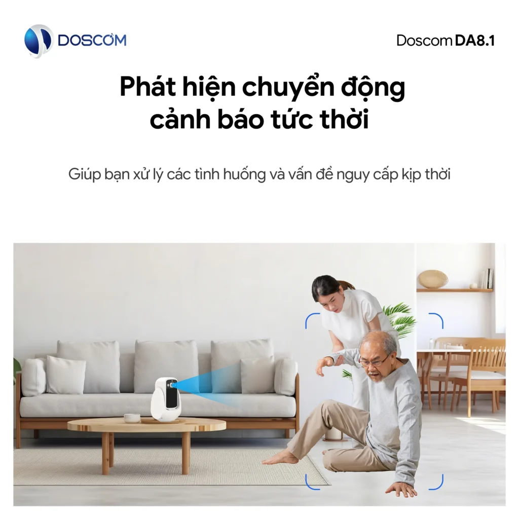 Camera gọi video DA8.1 phát hiện chuyển động thông minh, cảnh báo tức thời