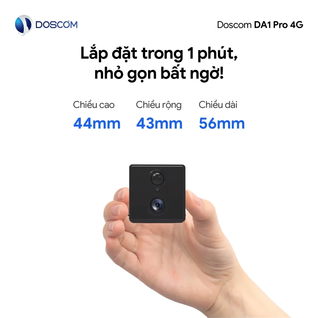 Thiết kế nhỏ gọn, dễ lắp đặt
