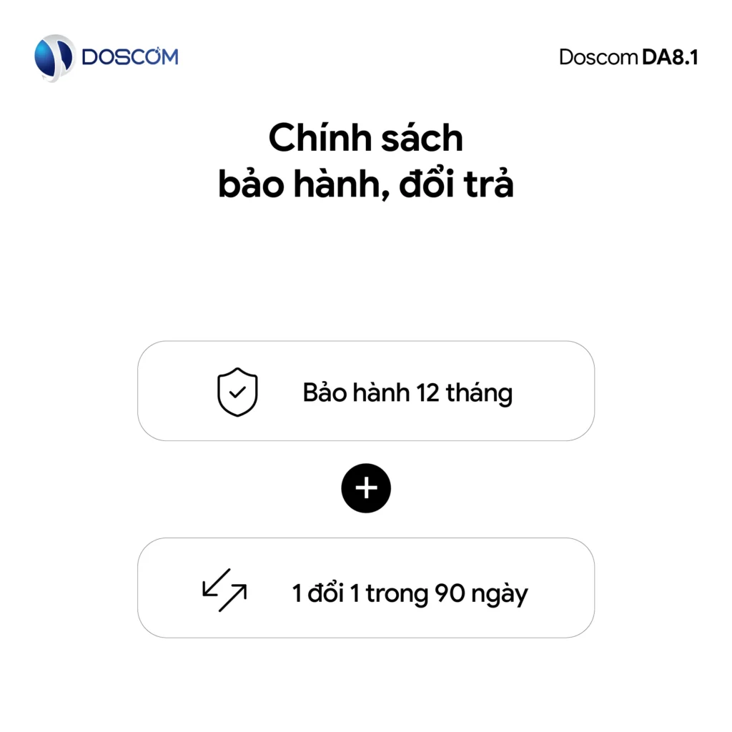 Doscom – Chính sách bảo hành