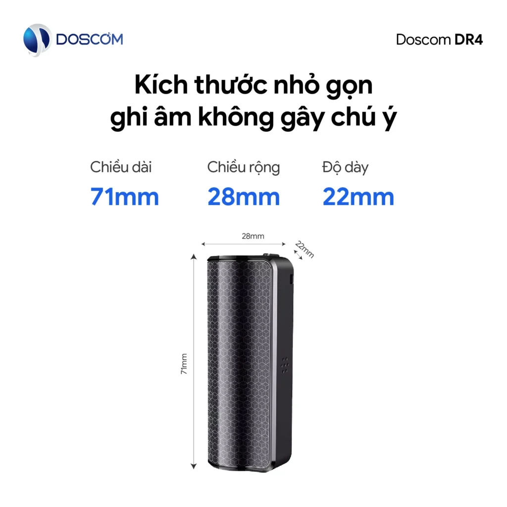 Thiết kế nhỏ gọn, dễ dàng mang theo