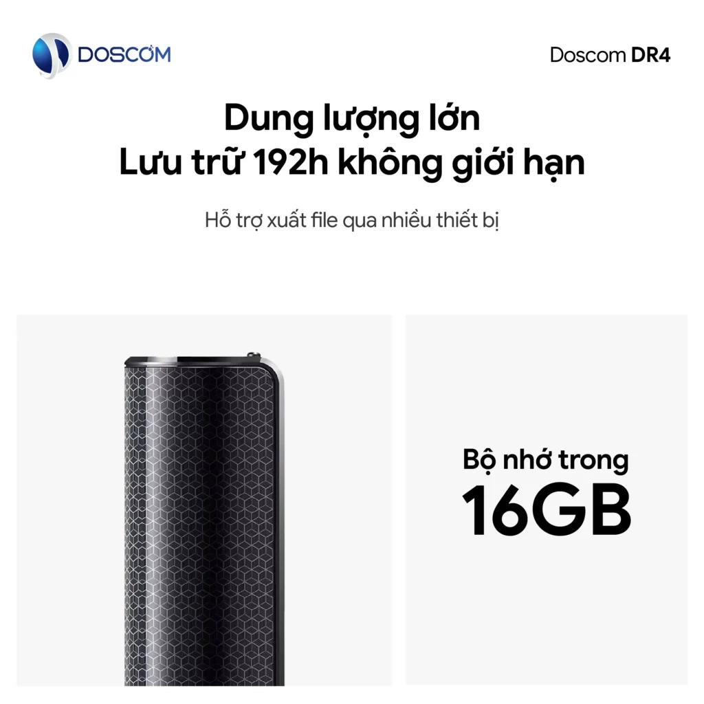 Dung lượng lớn, lưu trữ không giới hạn
