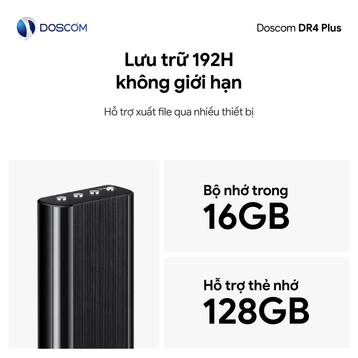 Thiết bị ghi âm chuyên dụng DR4 Plus
