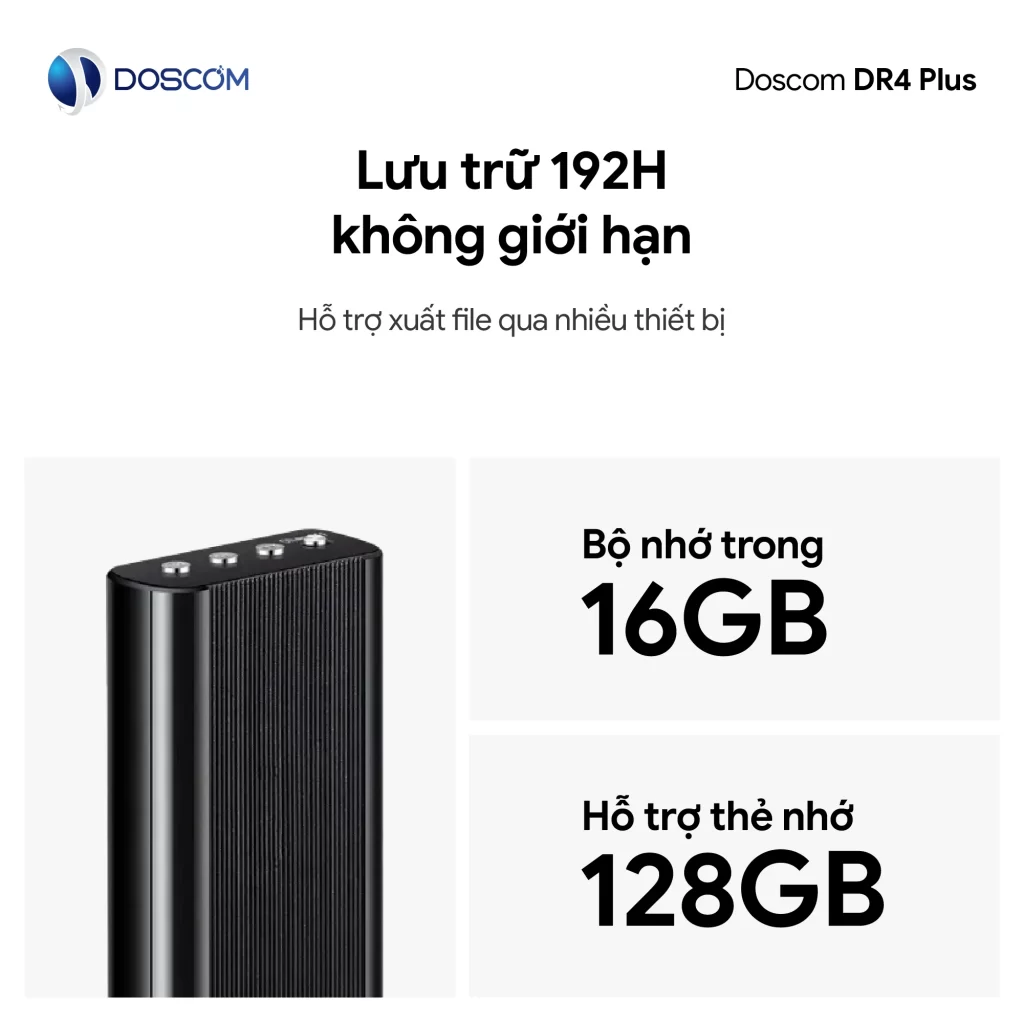 Bộ nhớ siêu lớn – Lưu trữ tới 192 giờ file