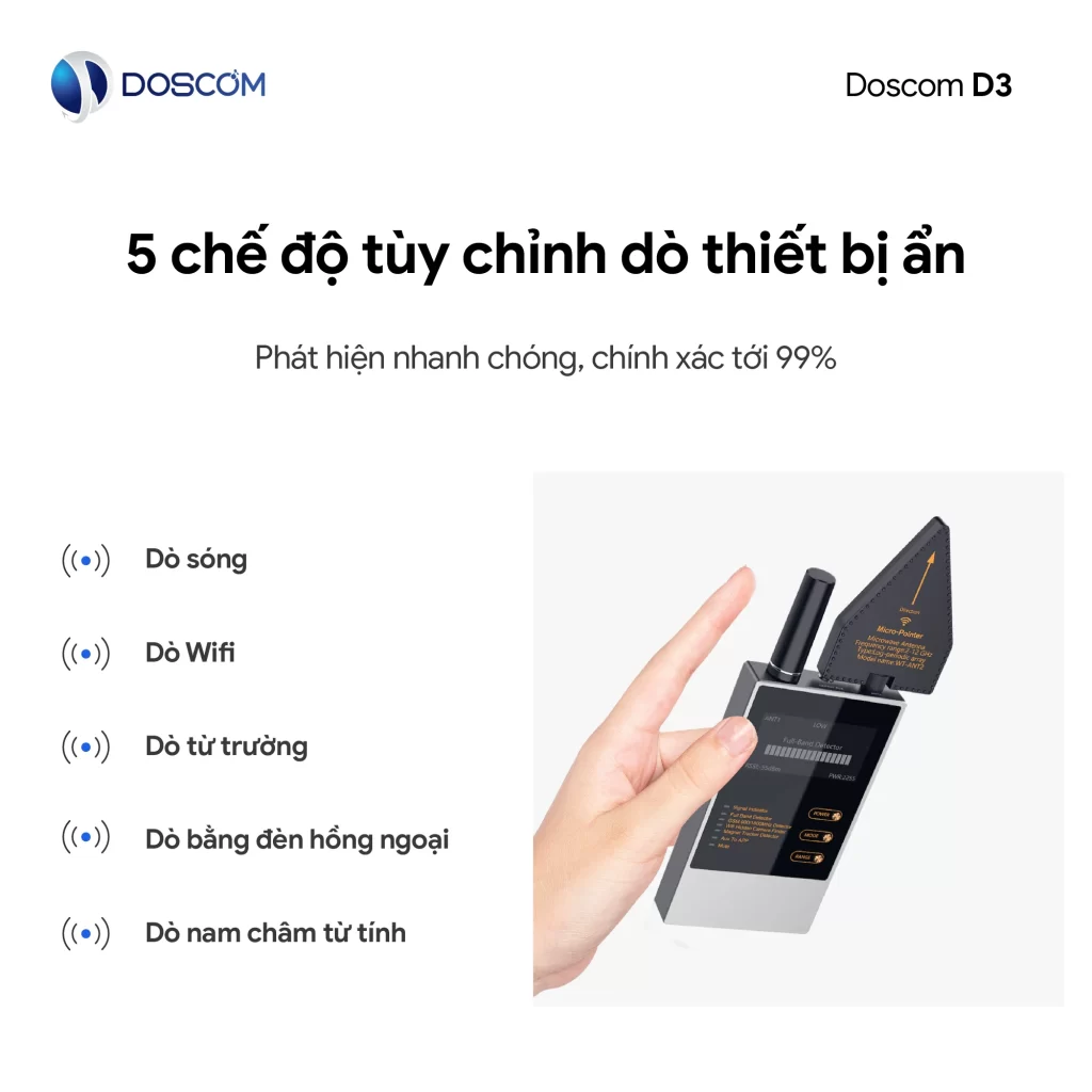 Chế độ dò thiết bị ẩn đa dạng