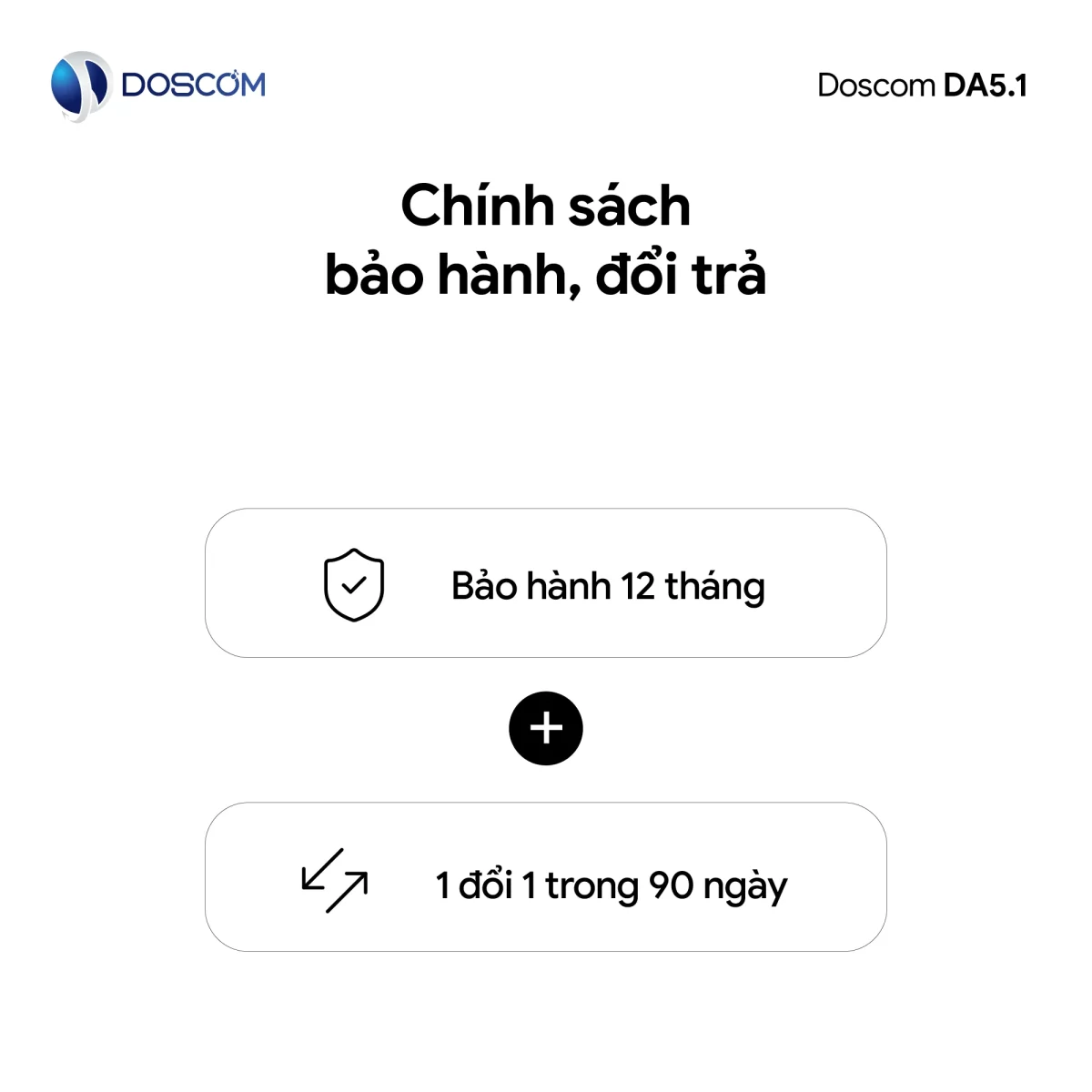 DA5.1 bảo hành Doscom