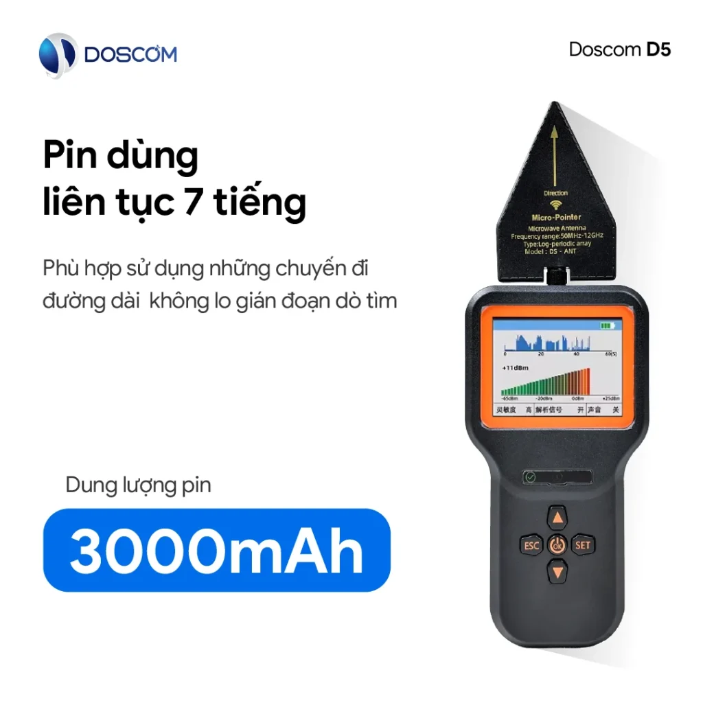Thời lượng pin dài - Sử dụng dò liên tục 7 tiếng