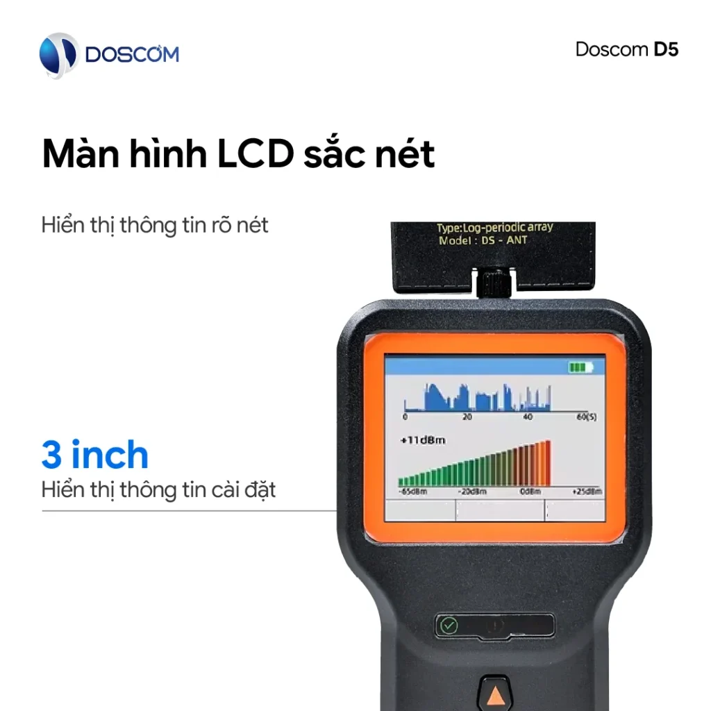 Màn hình LCD rõ nét, hiển thị thông tin rõ ràng