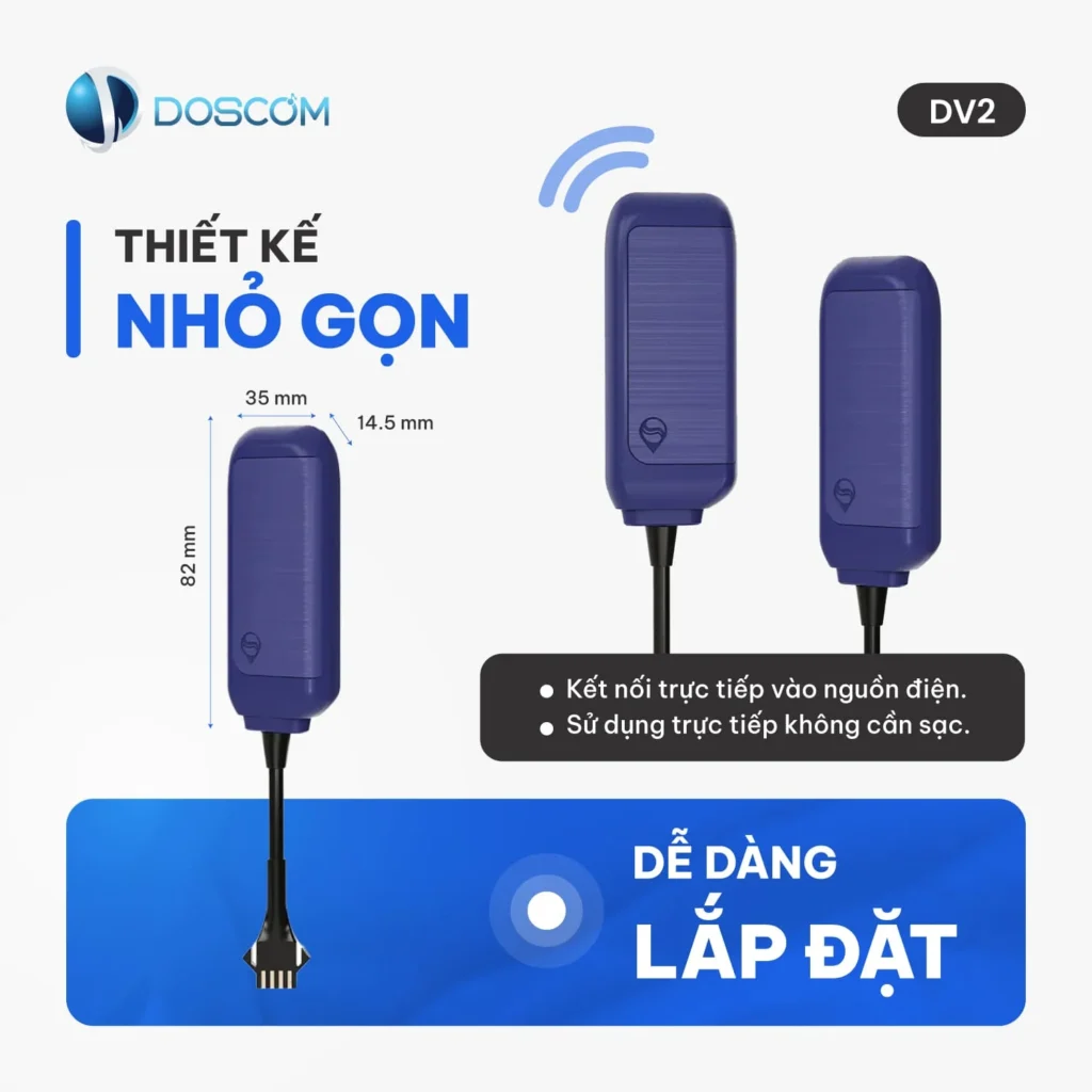 Thiết kế nhỏ gọn, dễ lắp đặt