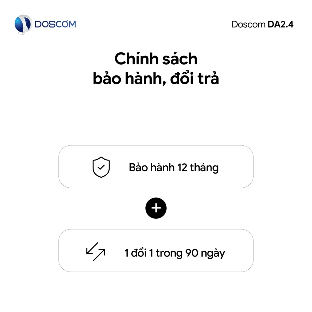 Doscom - Chính sách bảo hành