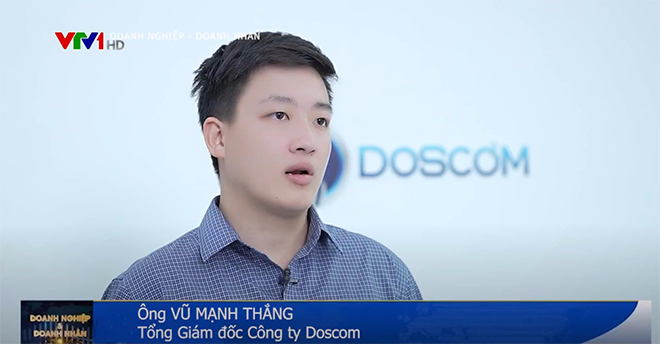 Doscom vinh dự được xuất hiện trong chương trình Doanh nghiệp và doanh nhân trên VTV1