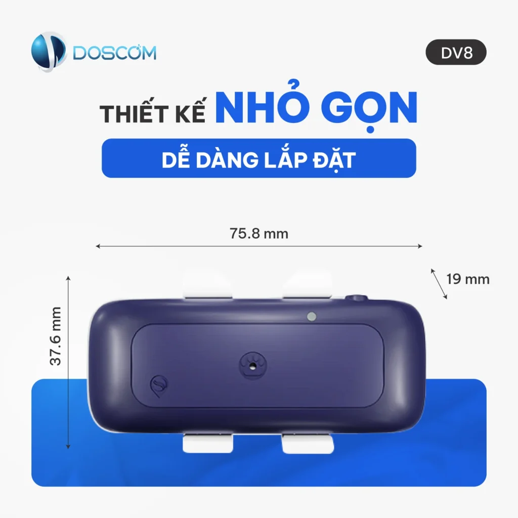 Thiết kế nhỏ gọn, dễ lắp đặt