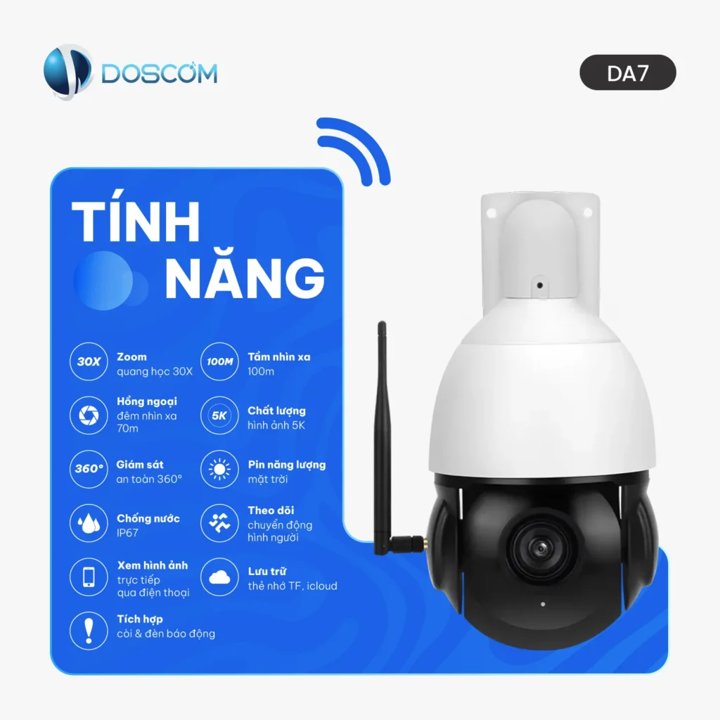 Tính năng camera DA7