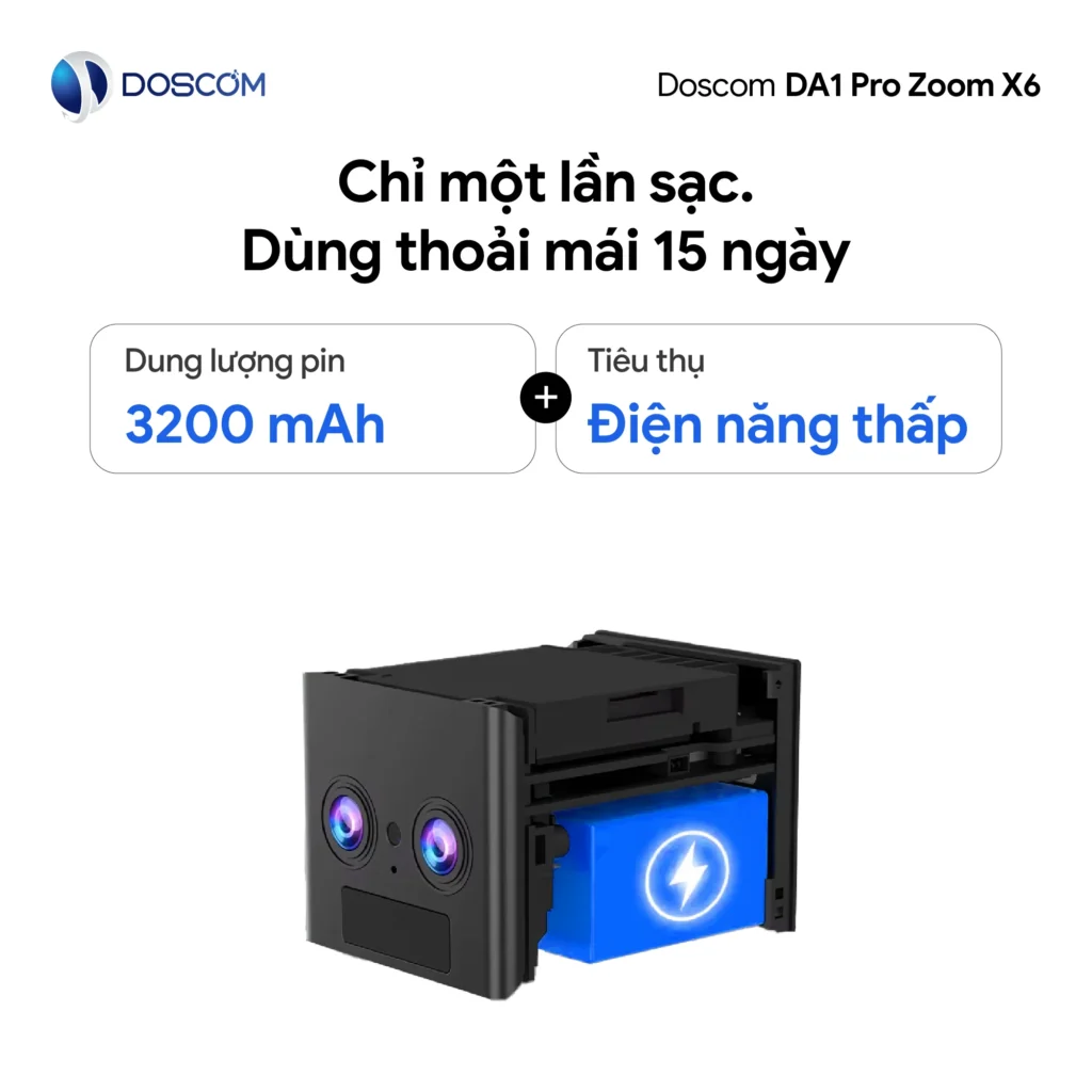 Dung lượng pin lớn, thời lượng sử dụng dài