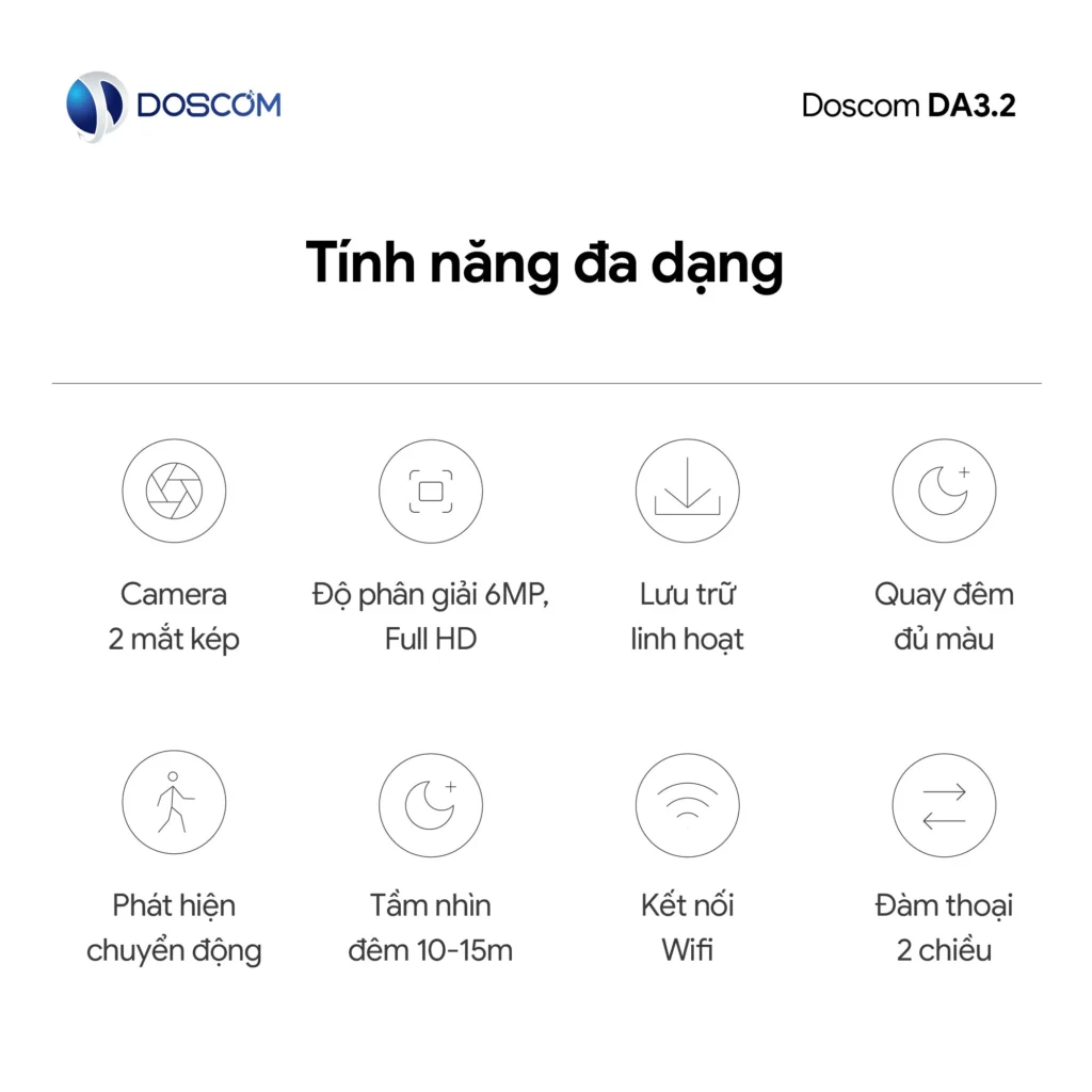 Tính năng chung – DA3.2 Doscom