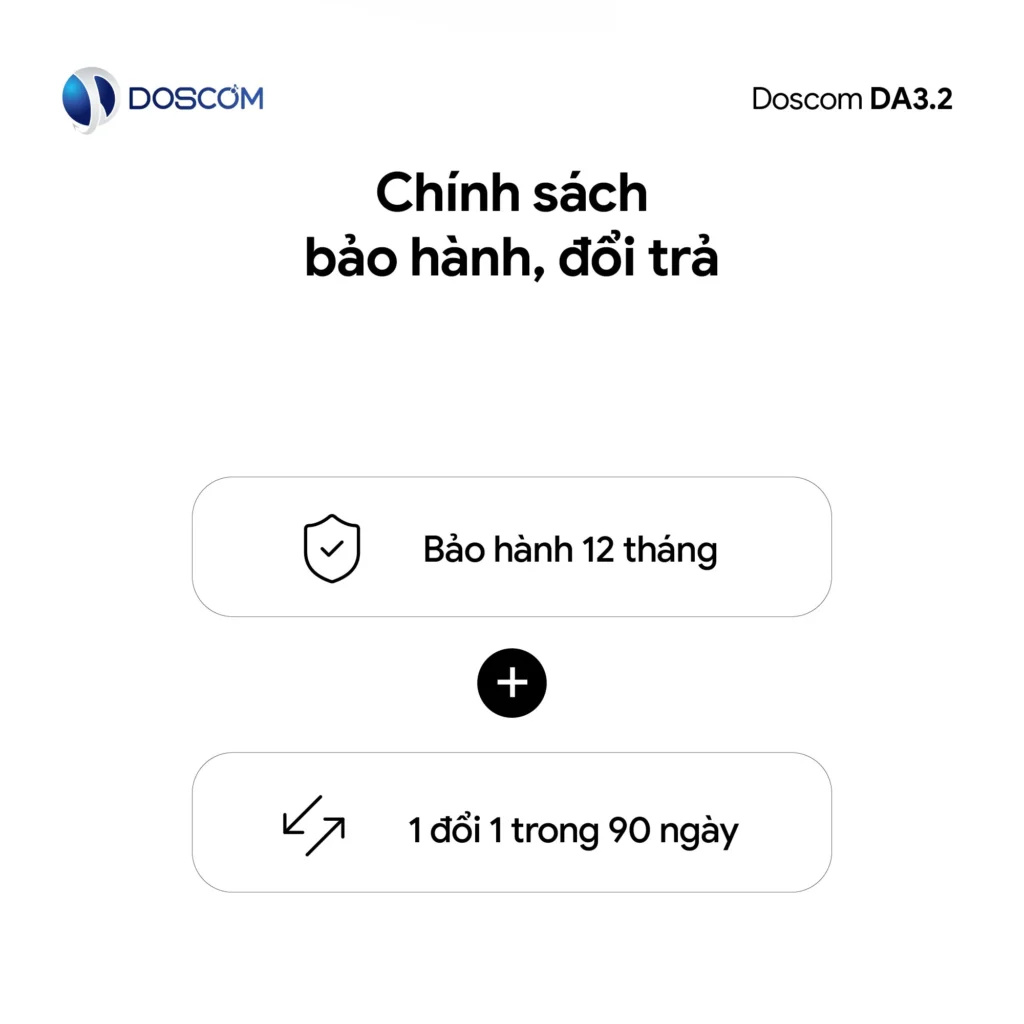 Doscom – Chính sách bảo hành