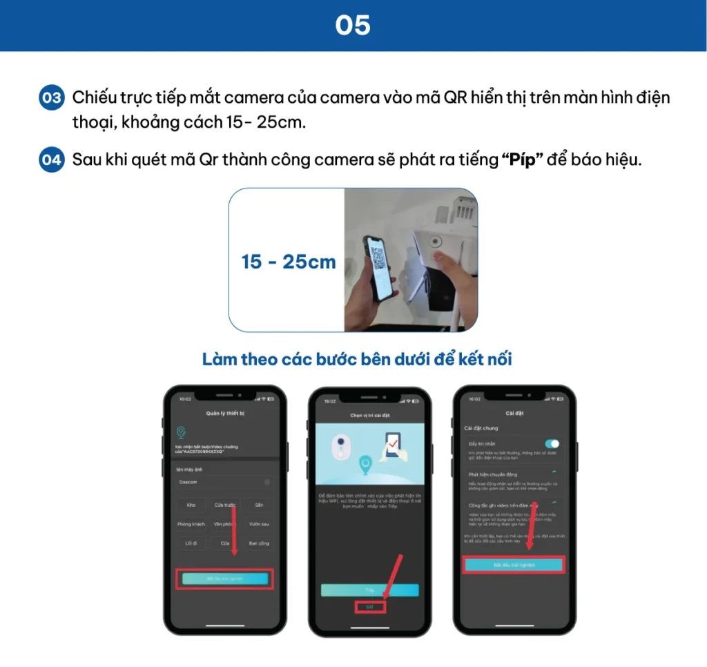 Hướng dẫn sử dụng Camera Wifi DA3.2