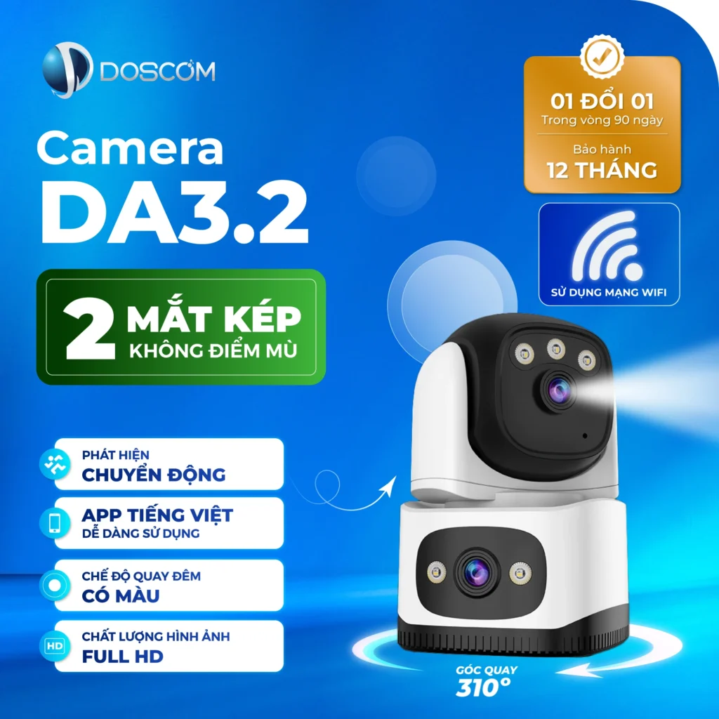 Camera 2 mắt kép DA3.2 Doscom
