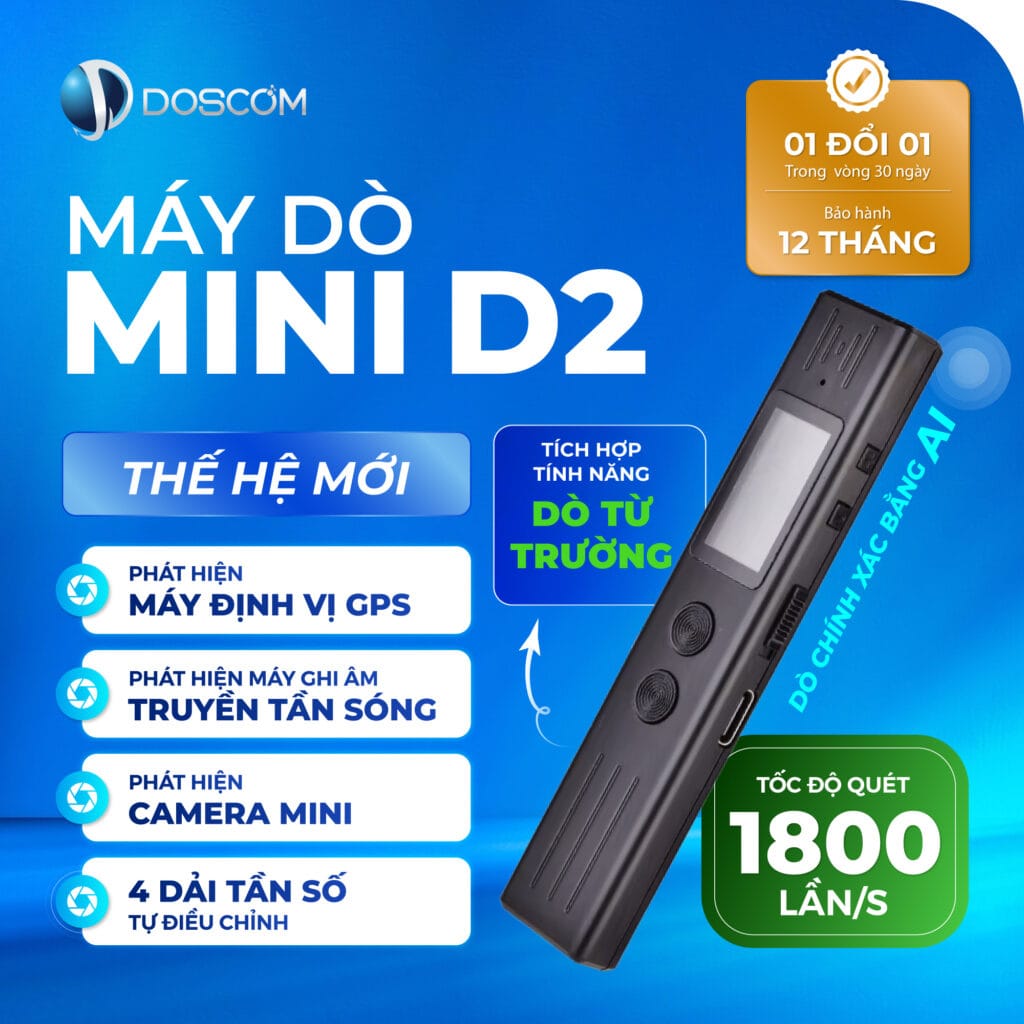Máy dò tích hợp màn hình LCD - D2 Doscom