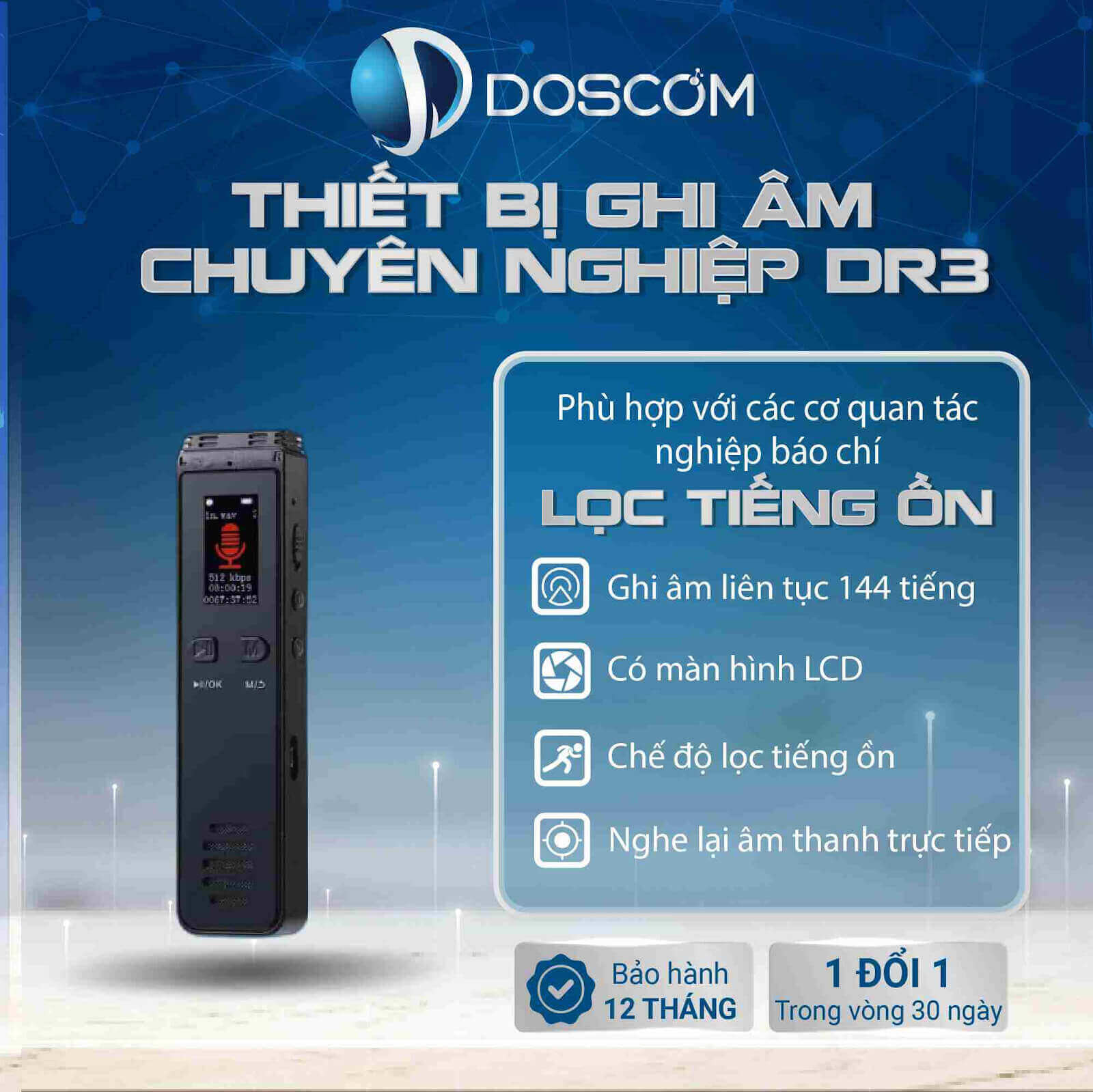 Review máy ghi âm DR3