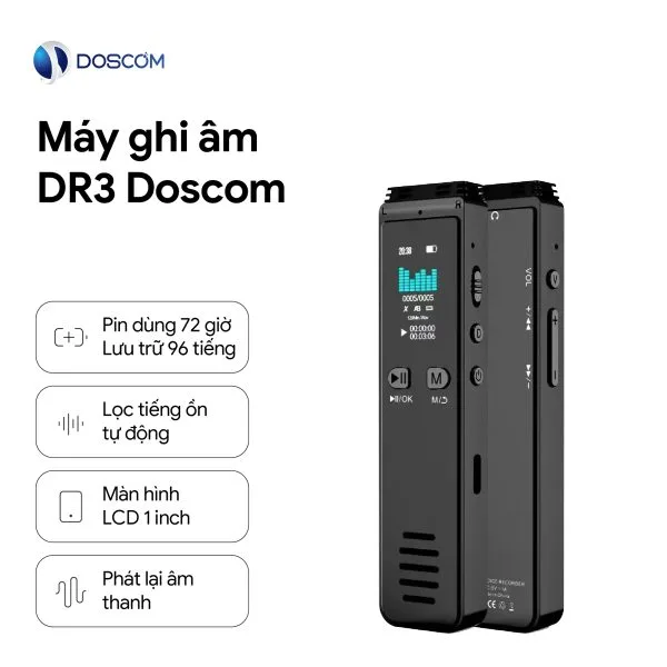 Thiết bị ghi âm DR3 Doscom