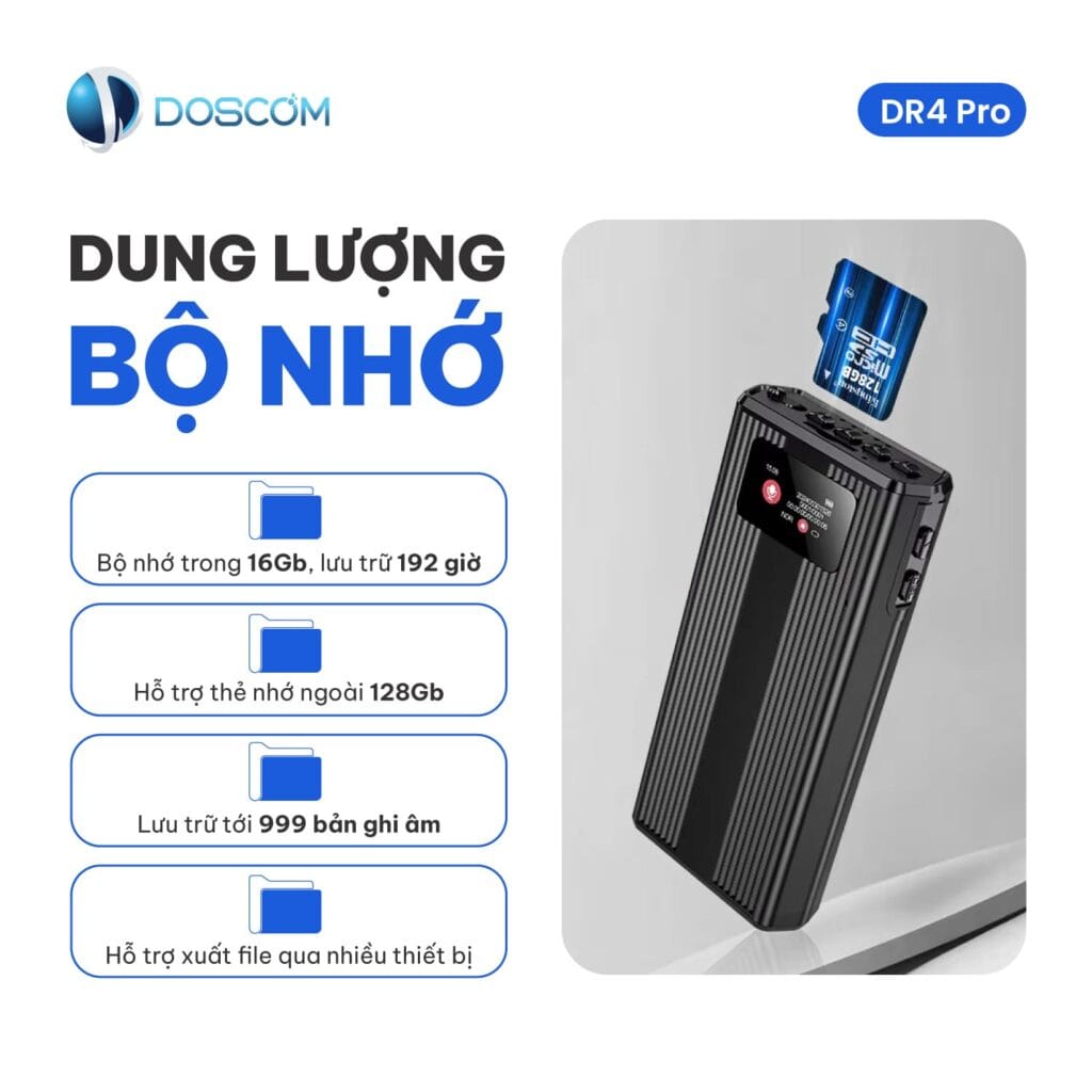 Dung lượng bộ nhớ