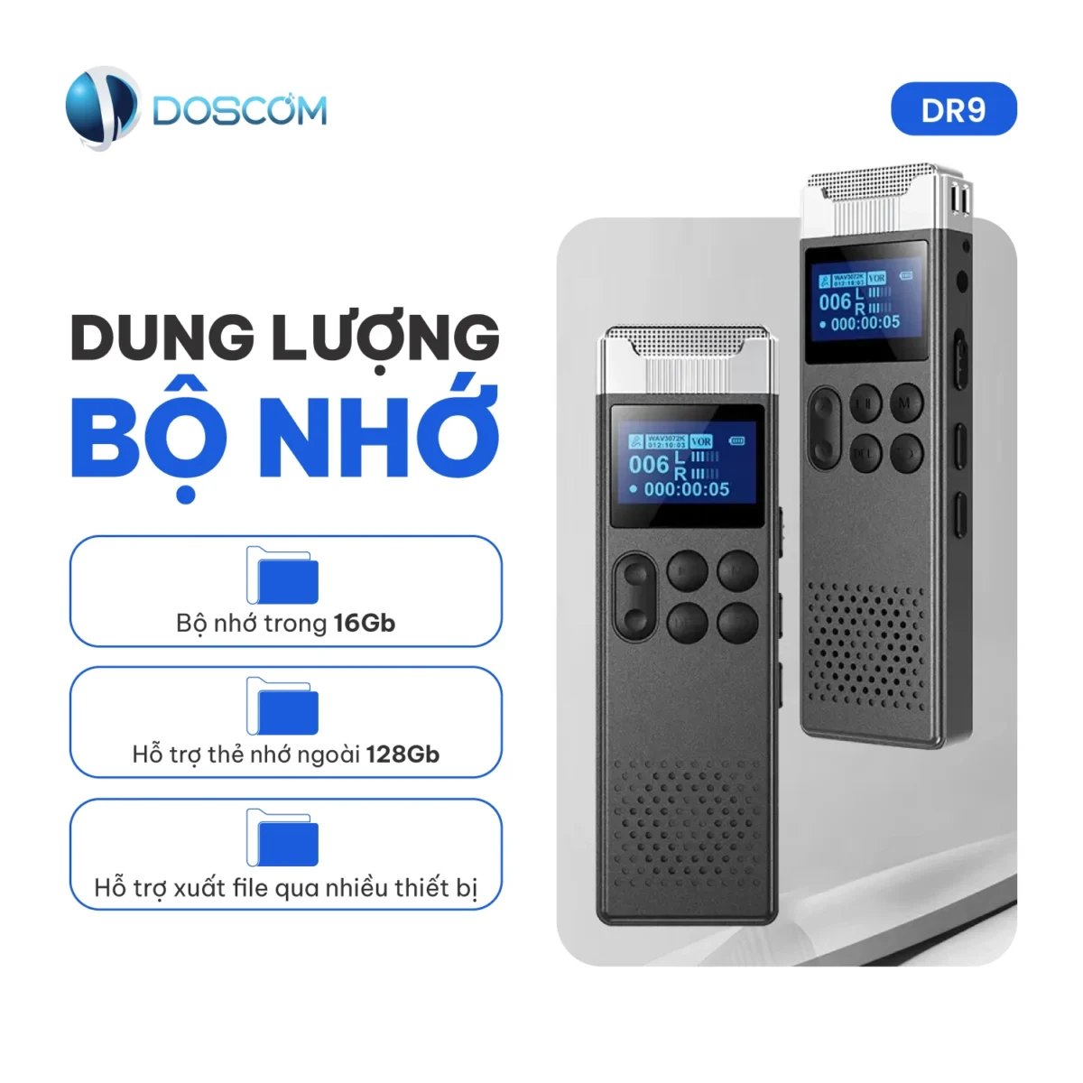 Dung lượng bộ nhớ lớn, hỗ trợ cả bộ nhớ ngoài