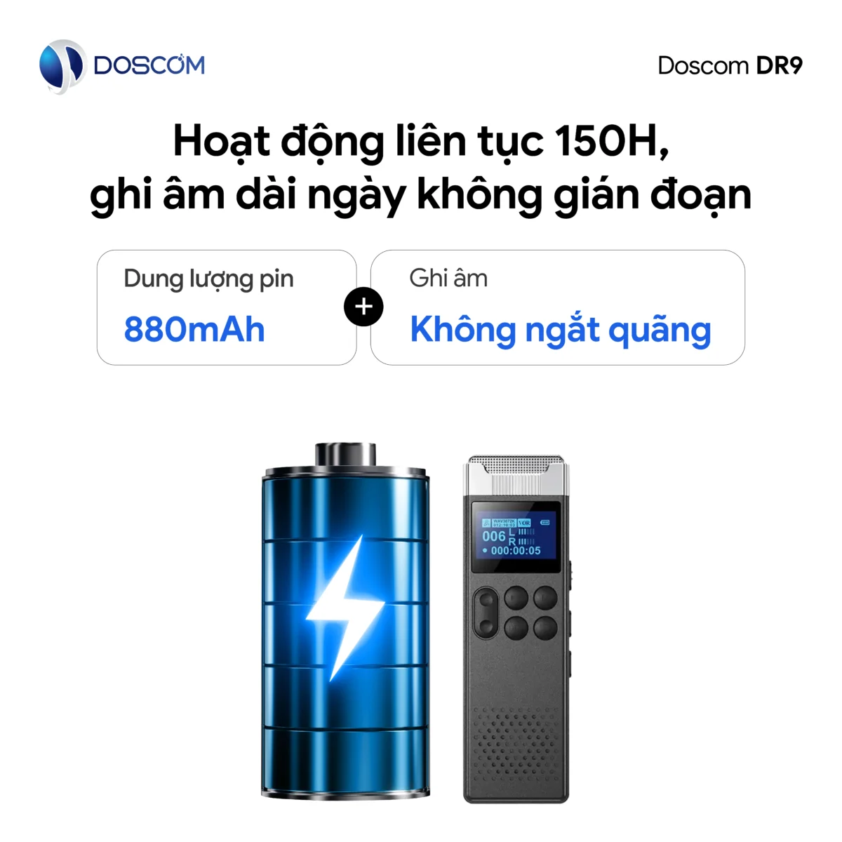 Thời lượng ghi âm