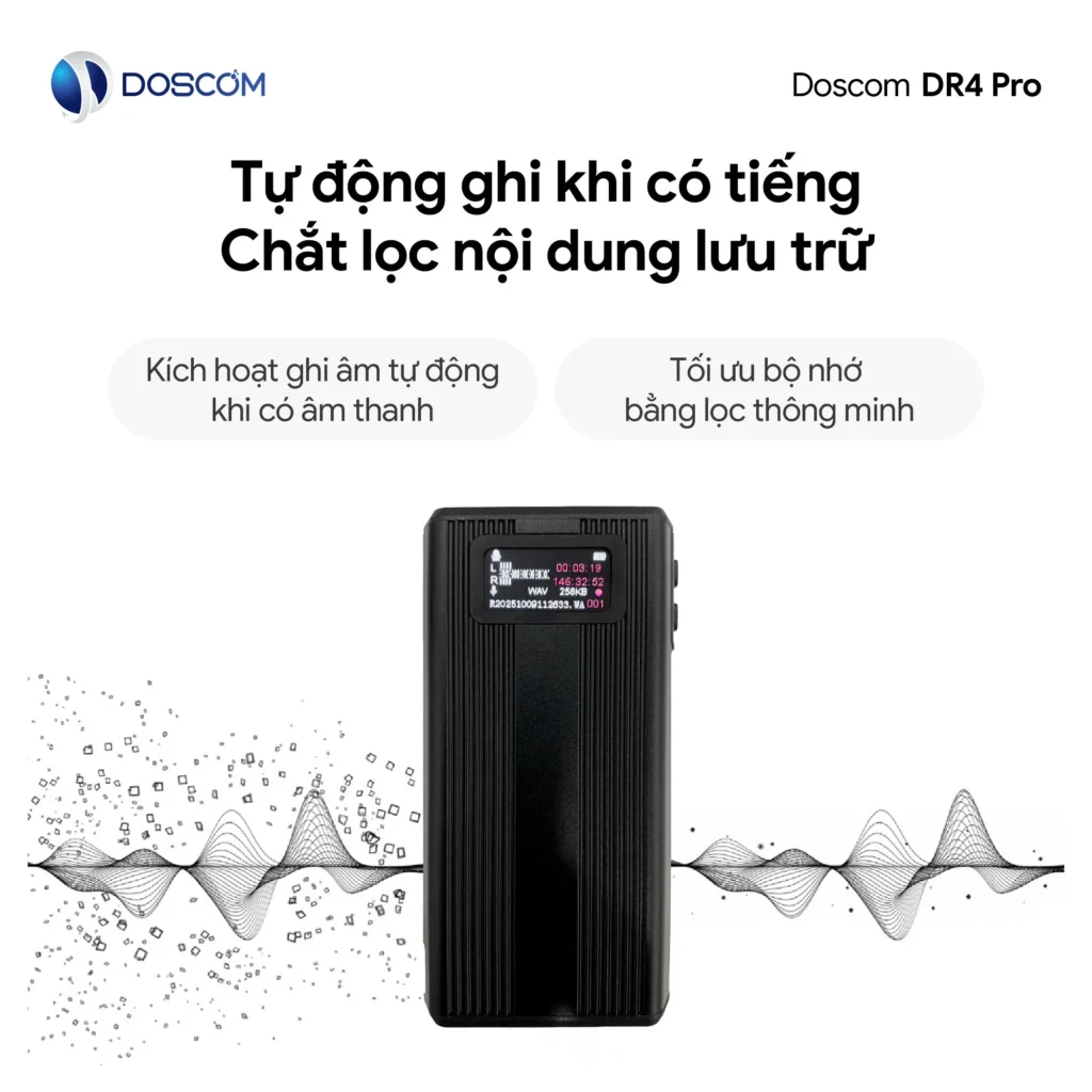 Ghi âm khi có giọng nói môi trường xung quanh