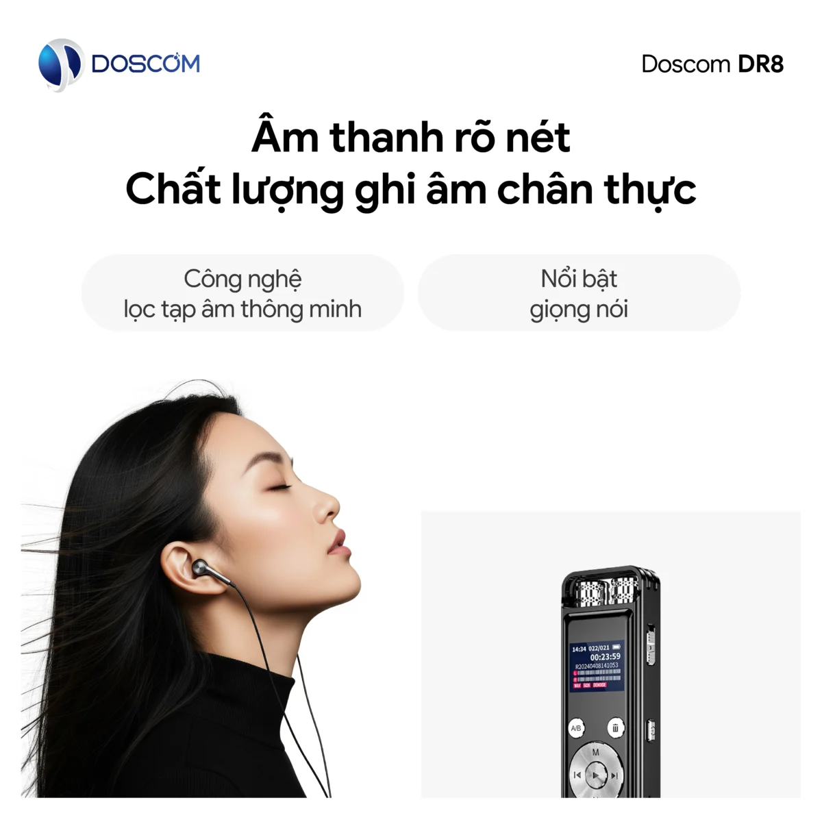 DR8 - Tự động lọc tiếng ồn