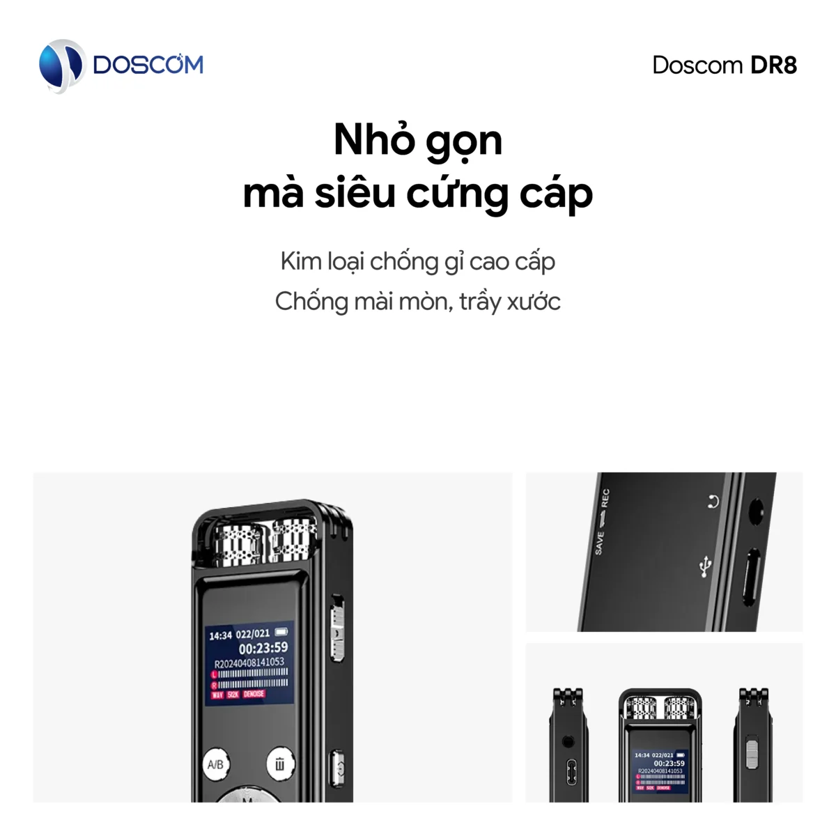 Thiết kế nhỏ gọn, cứng cáp