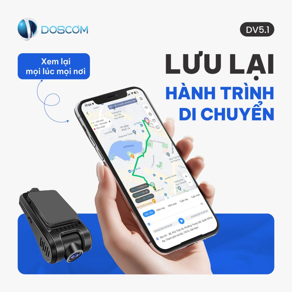 Lưu lại lịch sử hành trình di chuyển