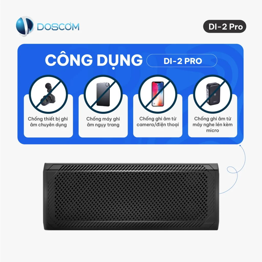 Công dụng chống ghi âm DI2 Pro
