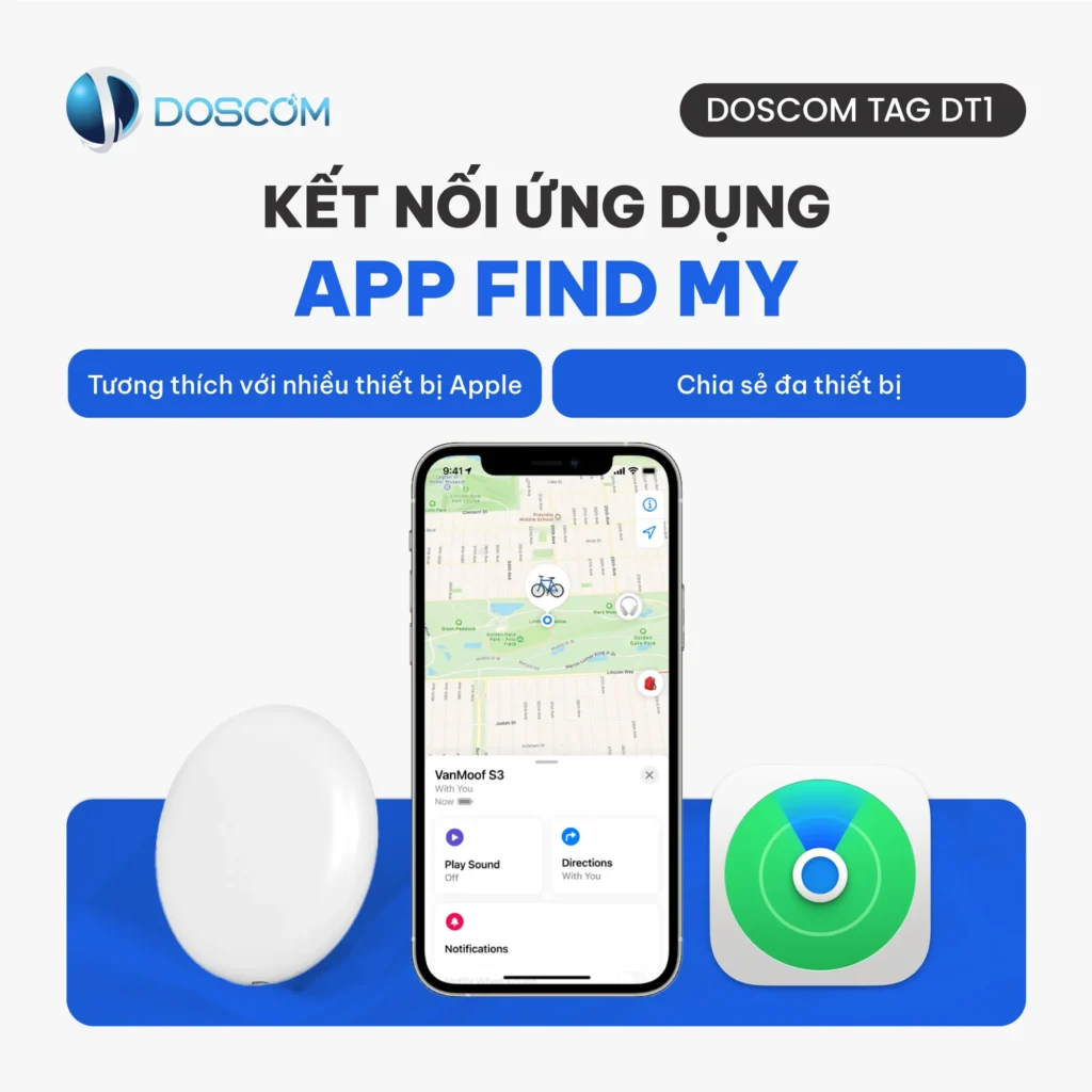 Thẻ tag định vị DT1 Doscom