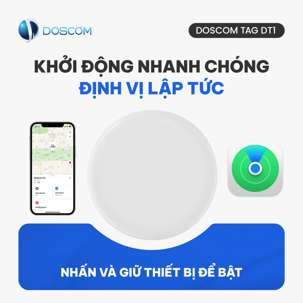 Thẻ tag định vị DT1 Doscom