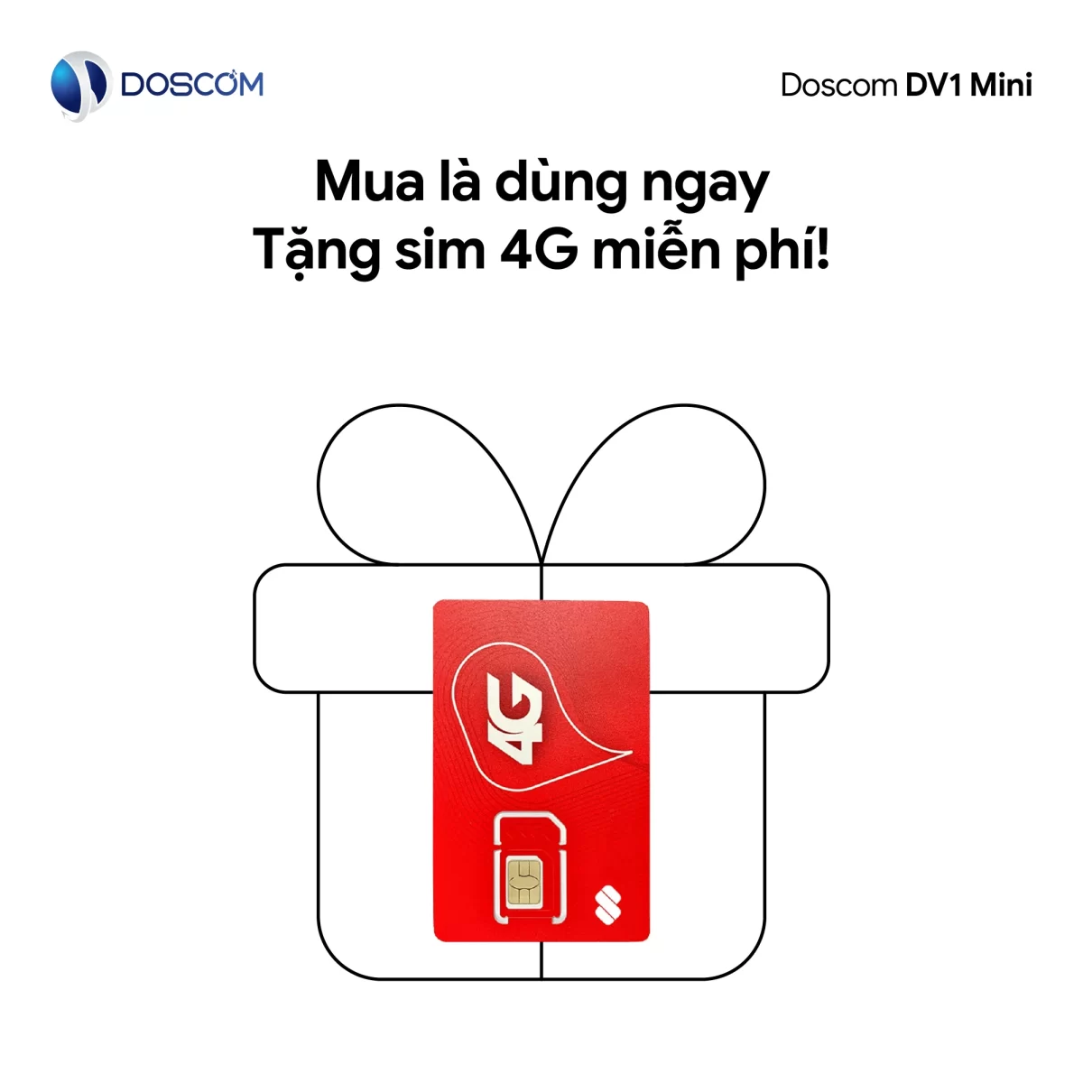 Thiết bị định vị không dây DV1 mini Doscom