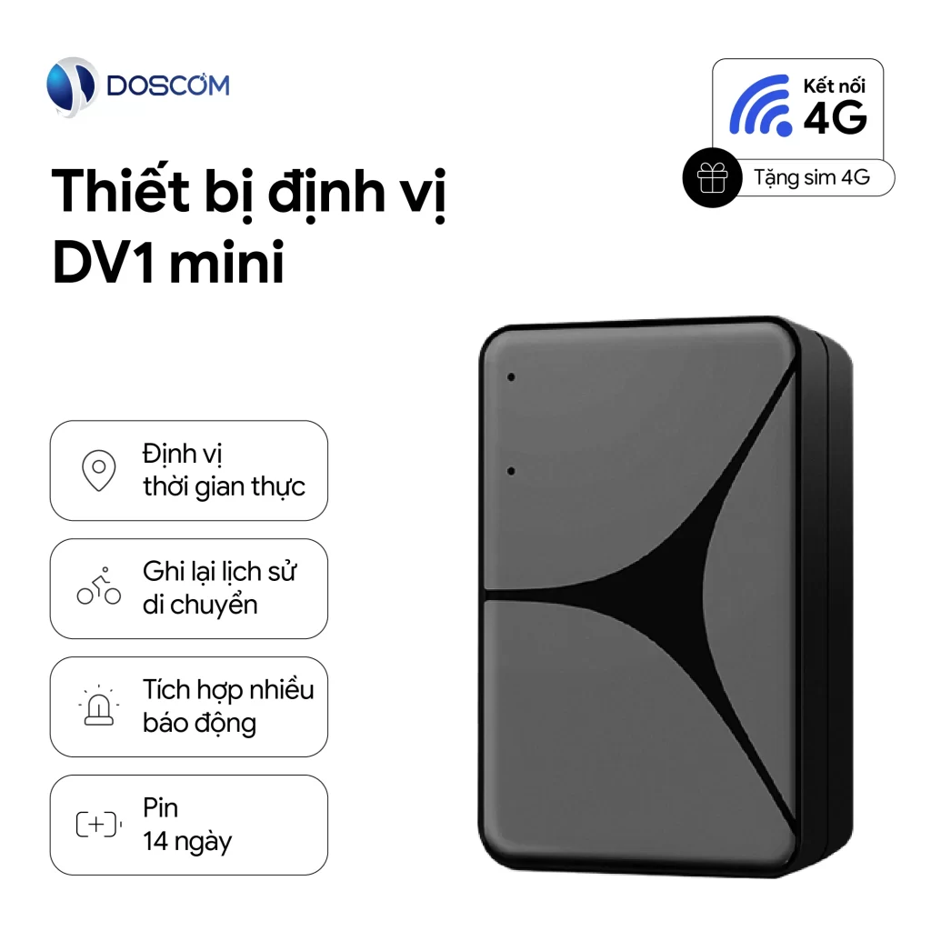 Thiết bị định vị không dây DV1 mini Doscom