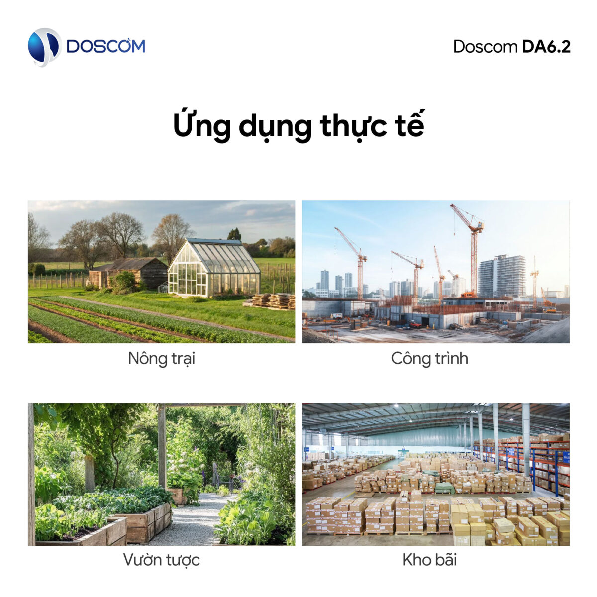 Camera 4G ngoài trời DA6.2 Doscom