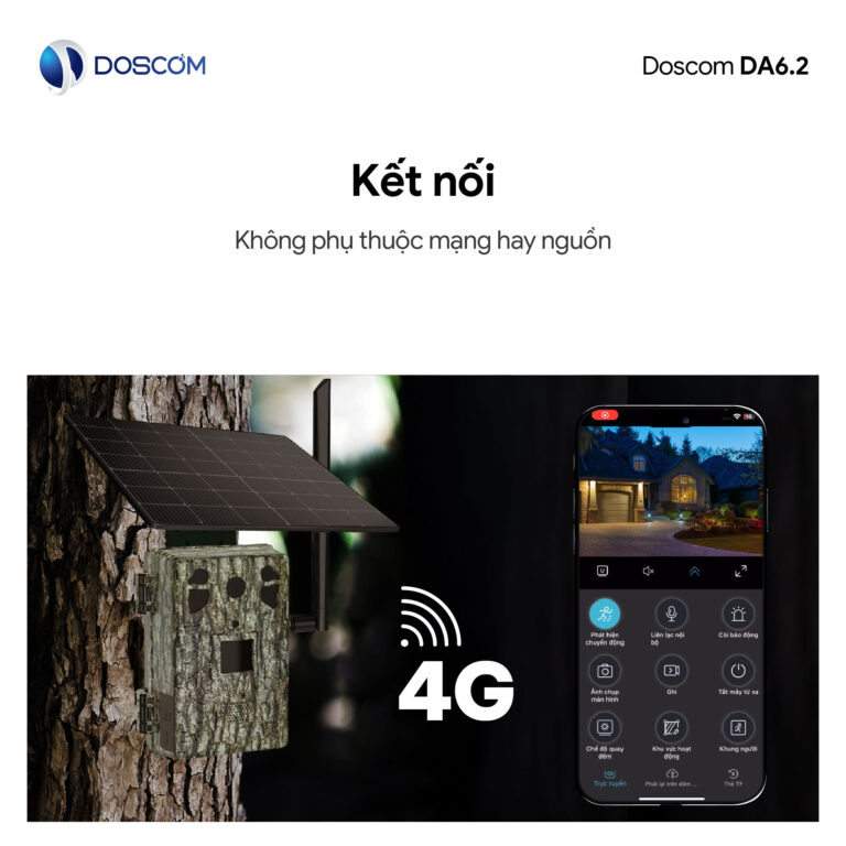 Kết nối 4G độc lập, giám sát từ xa Linh hoạt