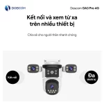 Camera 4G DA3 Pro Doscom 3 mắt camera