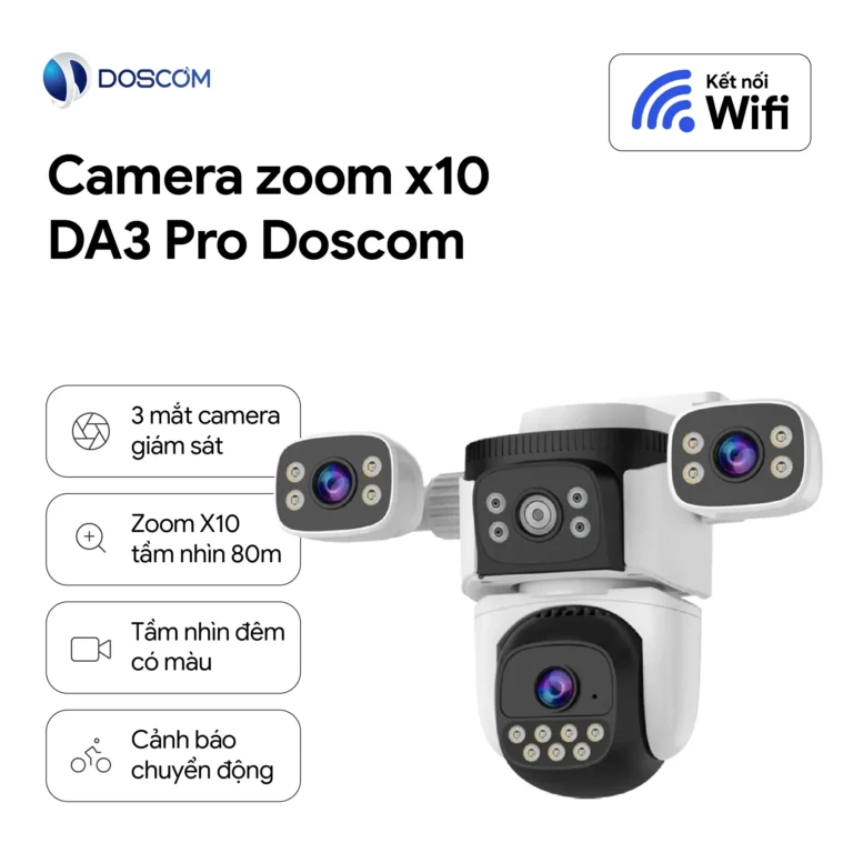 Camera DA3 Pro zoom x10 Doscom