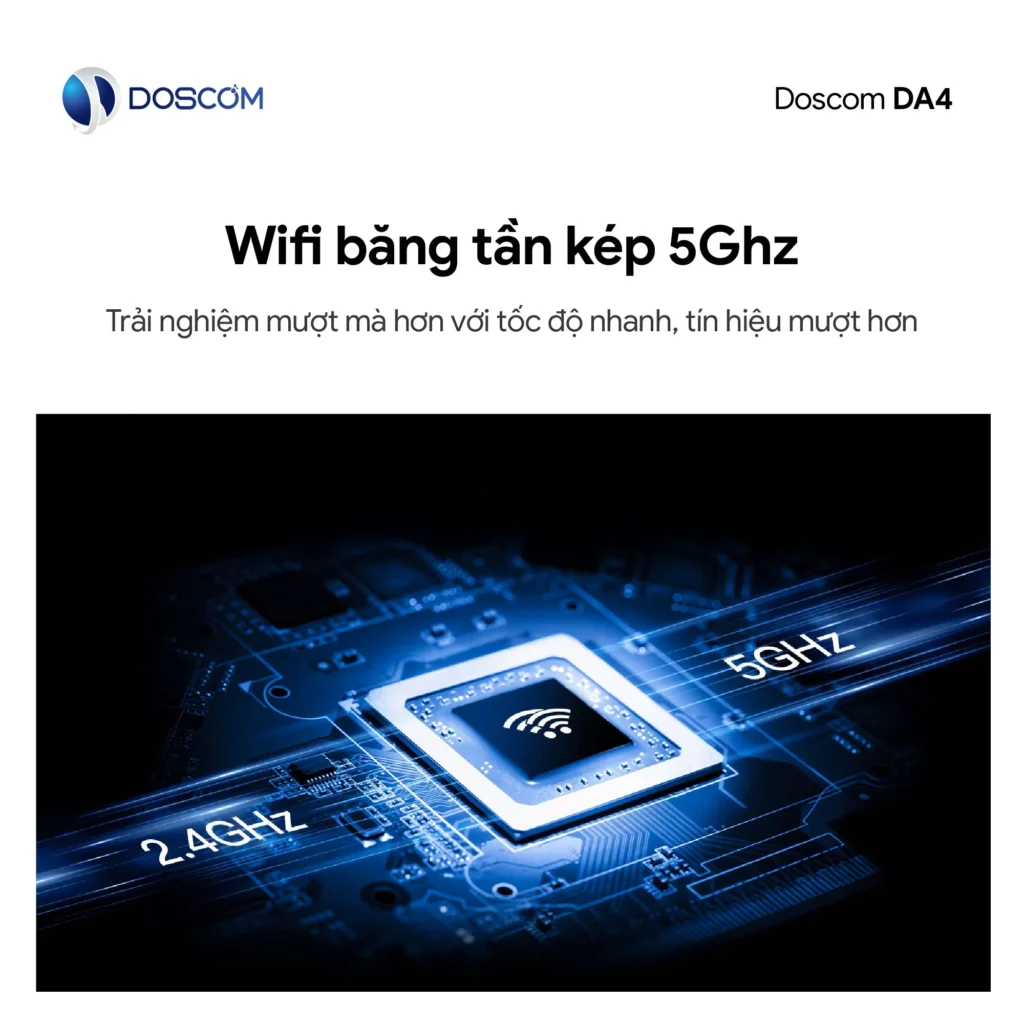 Camera Wifi 5GHz DA4 – Kết nối giám sát nhanh chóng