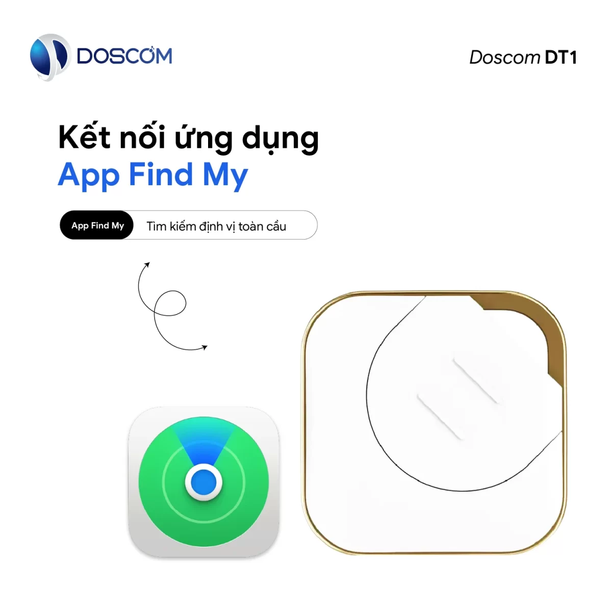 Kết nối ứng dụng App Find My, định vị toàn cầu
