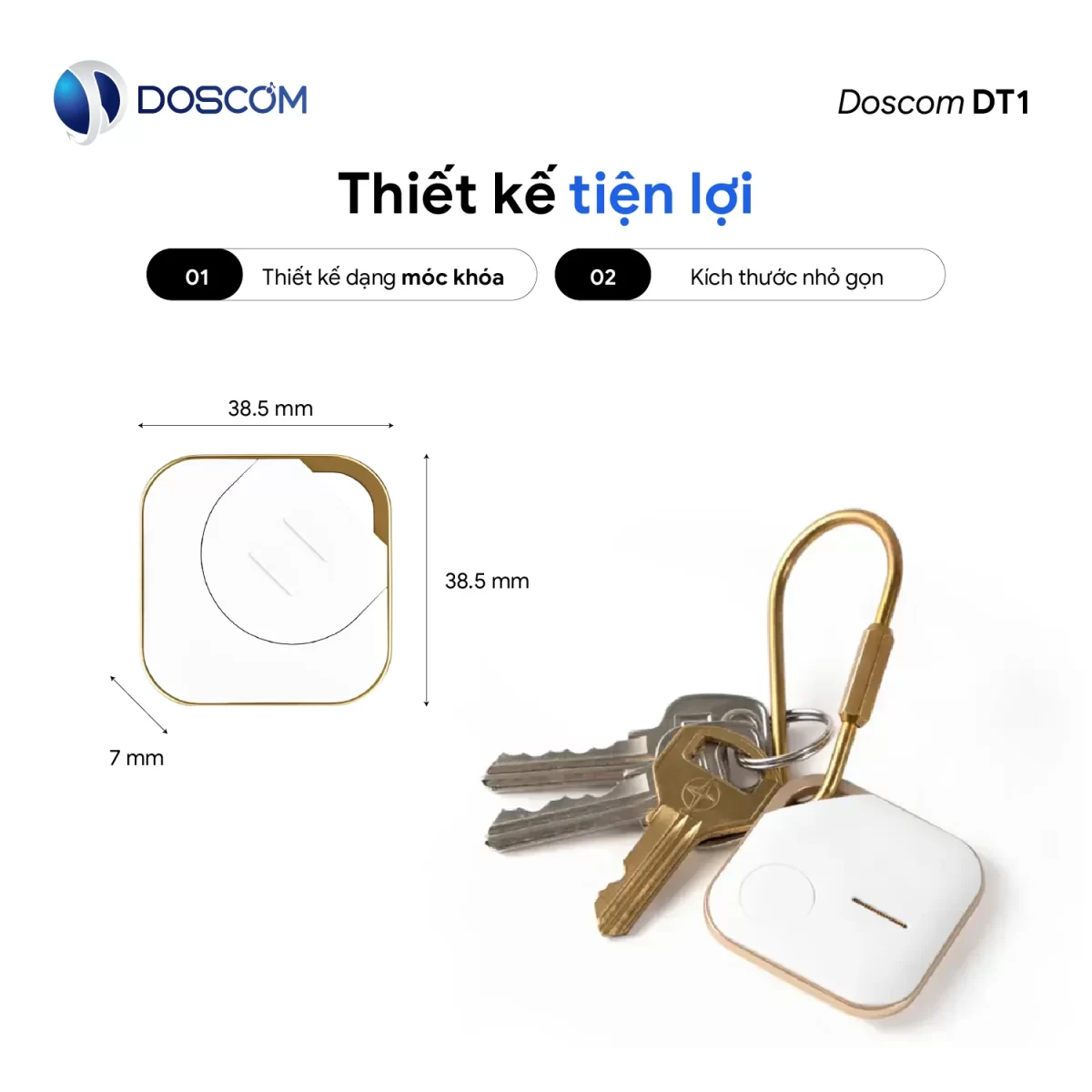 Thiết kế nhỏ gọn, hiện đại